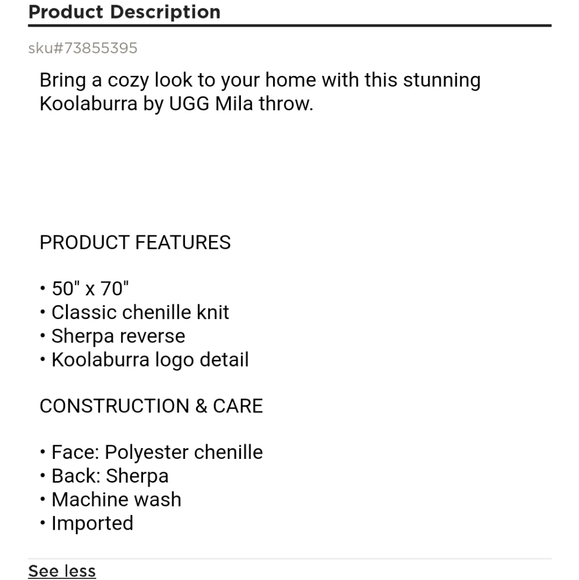 Koolaburra by Ugg Mila Throw - Picture 9 of 9